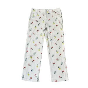 Janie And Jack Ditsy Floral Sateen Pants Size 10